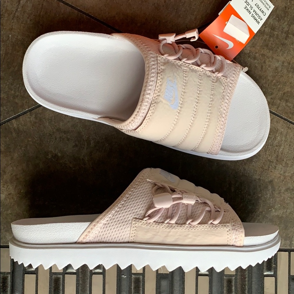WMNS NIKE ASUNA SLIDE NA White Ghost-Barely Rose - Picture 14 of 16